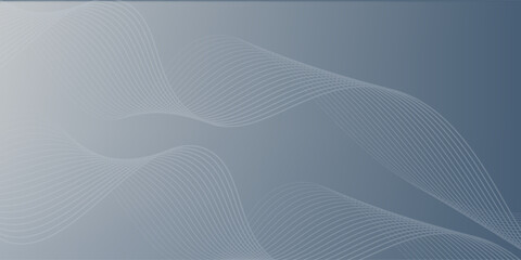 Abstract grey white background with flowing glowing lines. Dynamic flowing lines wave. Futuristic technology concept. Vector illustration