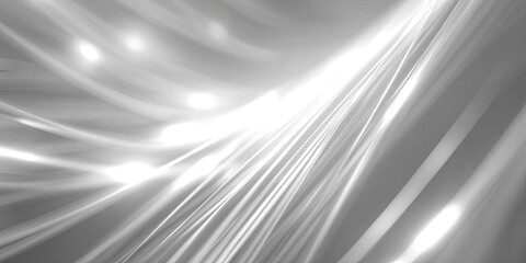 Abstract bright light streaks curving and flowing with blurred reflections