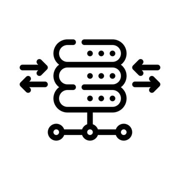 proxy server line icon
