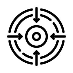 target line icon