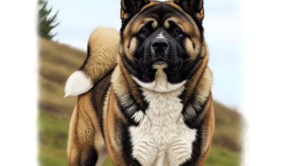 Obraz premium a dog showcasing strength loyalty and character