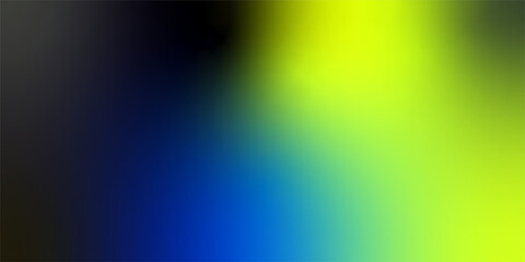 Abstract Gradient with Black, Blue, and Yellow Blend on White Background