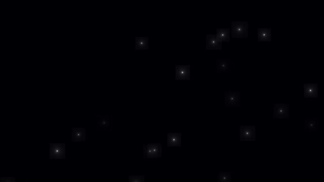 Camera flashes animation on black background. Flashing lens flare- Paparazzi and stardom. Photographer camera flashes lights. Bright spotlights and lens flares. Famous popular celebrity photos click.