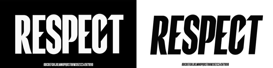 Fototapeta premium Modern Bold Font. Regular Italic Number Typography urban style alphabet fonts for fashion, sport, technology, digital, movie, logo design, vector illustration