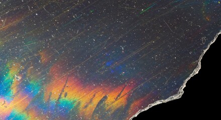 Prismatic Abstract: A close-up showcases a fractured surface, revealing a spectrum of colors with the light, creating a visual symphony of the abstract, a vibrant expression.