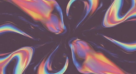 Colorful Flow: A mesmerizing display of flowing, iridescent colors swirling and blending, creating a dynamic and ethereal visual experience.