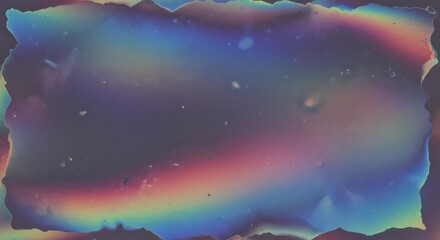 Abstract Holographic Galaxy: Immerse yourself in a universe of color and light with this stunning holographic artwork, evoking the vastness and mystery of the cosmos.