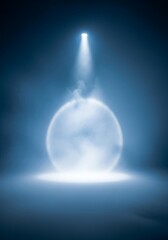 Ethereal glow illuminating smoke, generating dreamlike mystic atmosphere