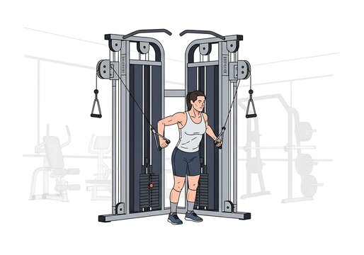 Cable Rear Delt Fly Exercise - Strengthening the Posterior Deltoids for Shoulder Health.