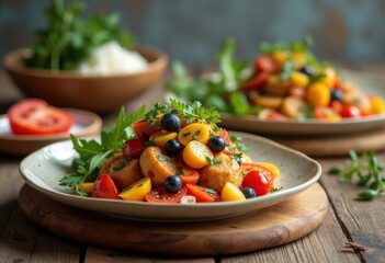 Nutrient-Packed Meal Planning Visualization Brightly Organized Menu Healthy Eating