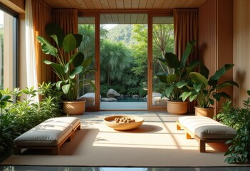 Opulent Meditation Retreat Center Brochure Branding Elegant D&eacute;cor Luxe Guestrooms Tranquil Spaces Chi Influences