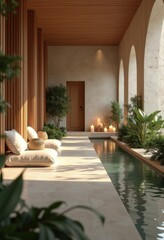 Opulent Sanctuary Serenity Retreat Indulgent Relaxation Space Ambiance Tranquil Escape