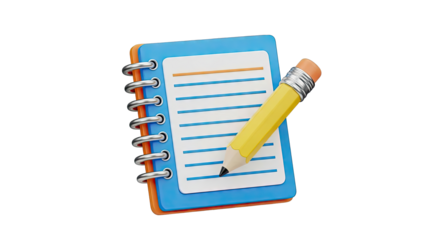 Notebook and Pencil Icon