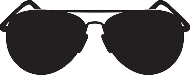 sunglasses silhouette isolated