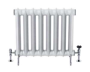 Vintage radiator on transparent background. 3D illustration