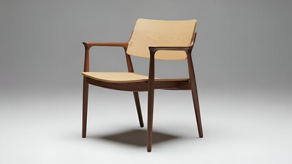 Modern Wooden Chair Isolated | Furniture Design