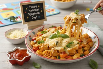National Spaghetti Day Kids Friendly Pasta Meal
