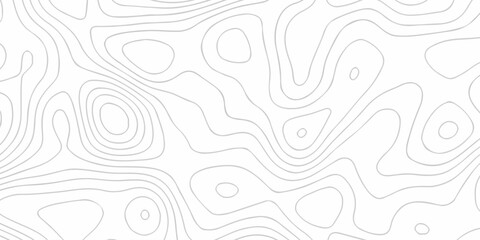 Topographic map patterns, topography line map. Contour map texture backdrop digital print texture terrain lines and strokes. Panorama view swirls black wave curve lines banner background design. © Alibuss