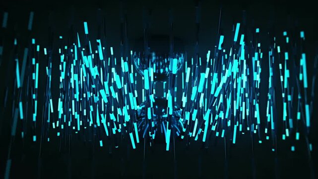 Dynamic and cool neon line fast-flashing light line video LED material