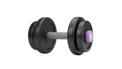 Dumbbell with Purple Accent
