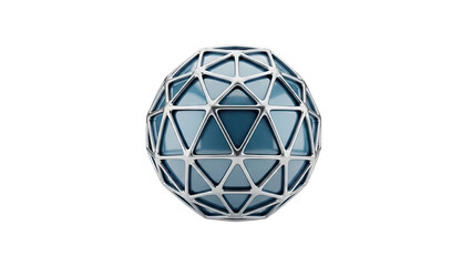Geodesic Sphere with Blue Panels