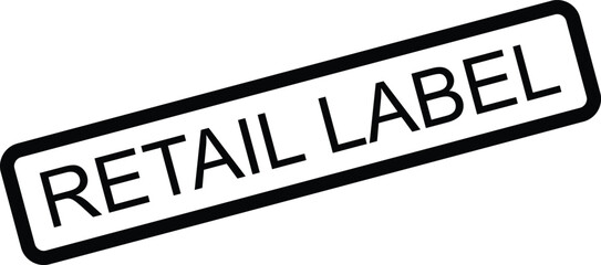 Clean vector illustration of a retail label, perfect for e-commerce, sales, and business branding.