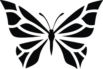 Detailed vector illustration of a butterfly design created in adobe illustrator