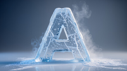 letter A design typography