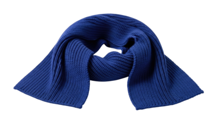 Blue towel folded in half with a knot transparent background cutout png