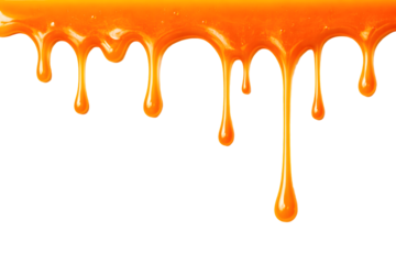 Amber honey drizzle texture banner with copy space for design