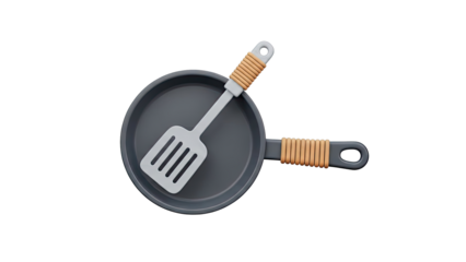 Frying Pan and Spatula Set