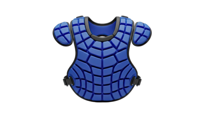 Blue Baseball Catcher's Chest Protector