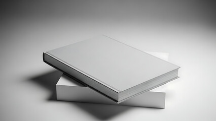 Stack of Books in Black and White on Transparent Background