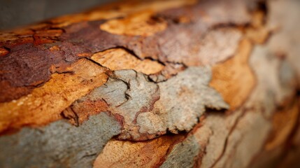 Close up textured natural tree bark surface