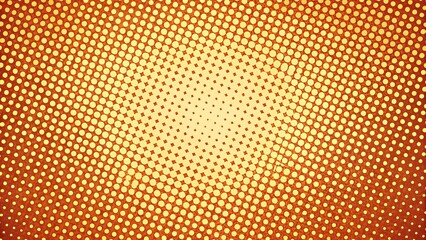 Orange and yellow halftone dot pattern background texture overlay