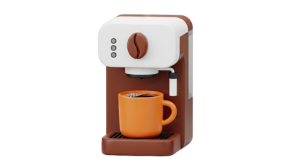 Espresso Machine Brewing Coffee