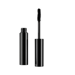 Obraz premium Mascara wand and tube product shot on white background