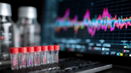 Scientific research equipment with data display