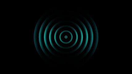 Radio waves Animation of radio waves spreading on transparent background with alpha channel channel.