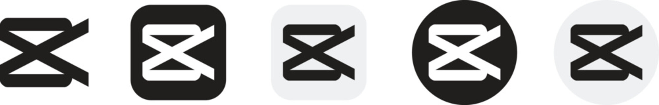 CapCut logo icon collection