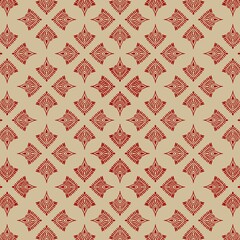 Indian ethnic tribal-inspired pattern composed of circular and floral motifs, ethnic using modern coloring techniques to achieve a more realistic and refined graphic appearance.ethnic a rich red back 