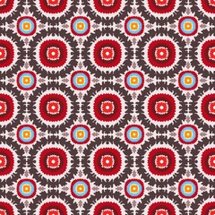 African ethnic tribes, this fabric design blends traditional tribal patterns with a contemporary aesthetic. Ethnic a refined palette of dark red tones, the pattern ethnic cultural depth while offerin