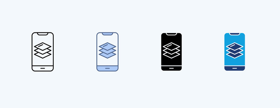 Digital Overlay Multiple Icon Illustration Vector