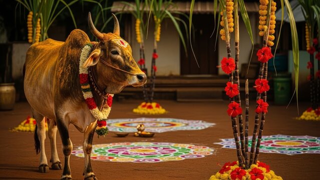 Bull Rangoli