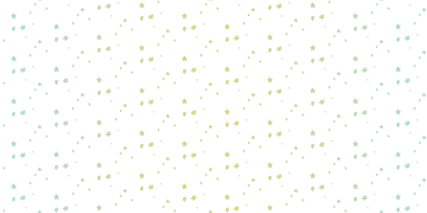A seamless white background with a lovely pattern of blue and yellow stars of various sizes