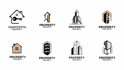 Collection of Modern Property and Real Estate Logo Designs.