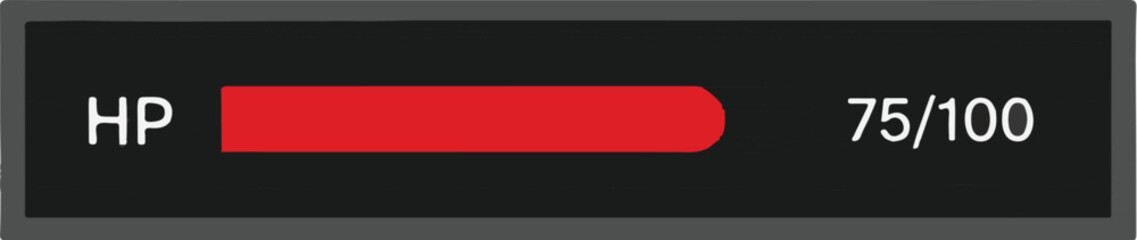 Fototapeta premium Health Bar Game UI Element