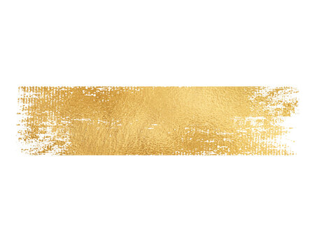 Golden rectangle texture with a rough speckled design on transparent background