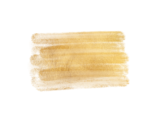 Golden brushstroke texture with glittering details perfect for design work on transparent background