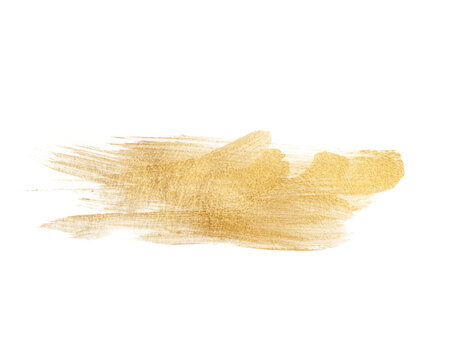 Abstract golden brush stroke texture glitter effect perfect for designs on transparent background